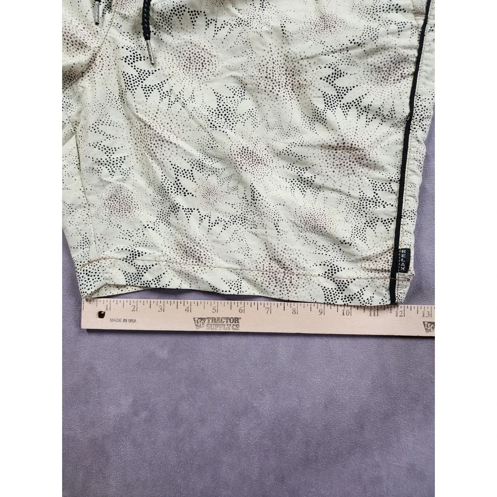 Tommy Bahama Relax Swim Shorts Men's XL Cream Floral Brief Lined Drawstring